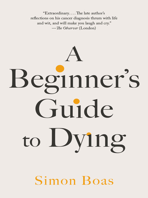 Cover image for A Beginner's Guide to Dying